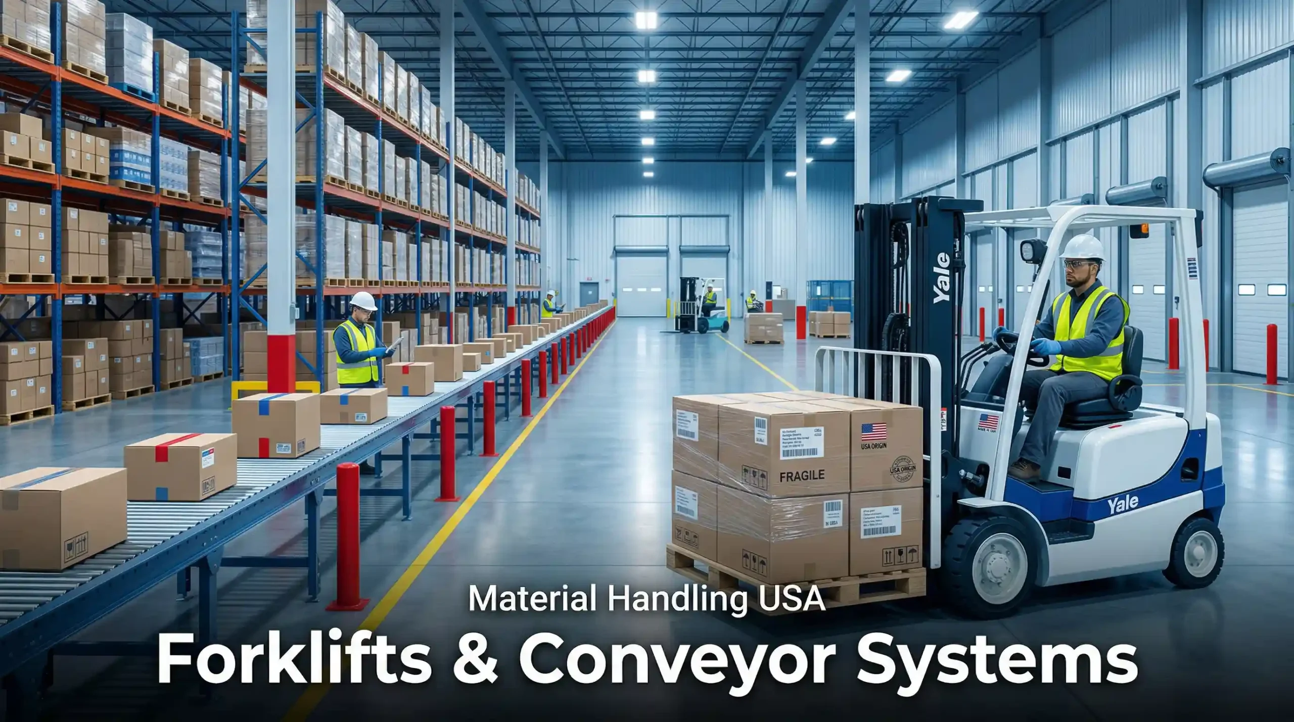 Material Handling Equipment in the USA Forklifts, Conveyor Systems, and Top Manufacturers